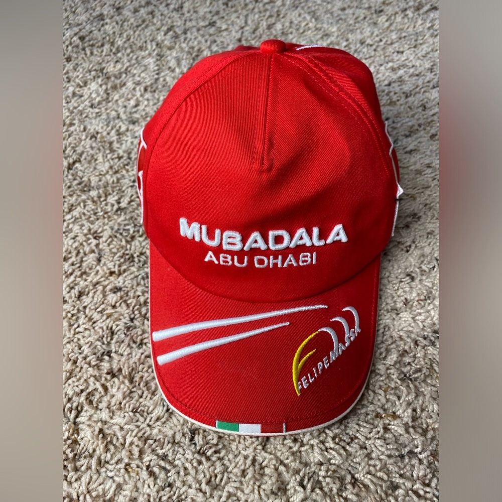 Puma ferrari Felipe Massa Mubadala Abu Dhabi Red hat cap